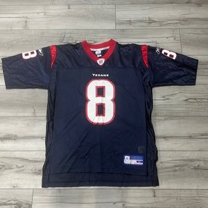 David Carr Houston Texans Navy Jersey Reebok Size Men’s Large